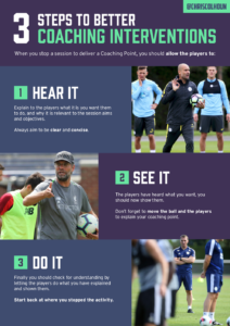 3 Steps to Better Coaching Interventions - Football Coach NI